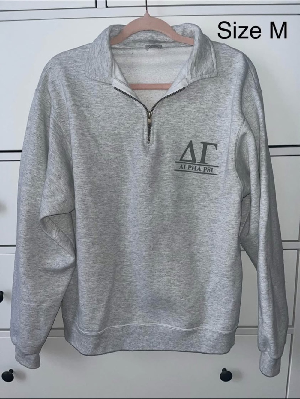 Delta Gamma quarter zip sweatshirt